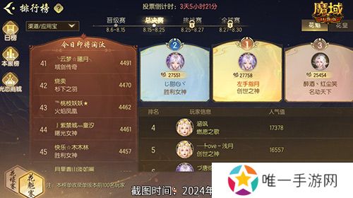 版本第一美女！魔域口袋版花魁赛总决赛即将开幕