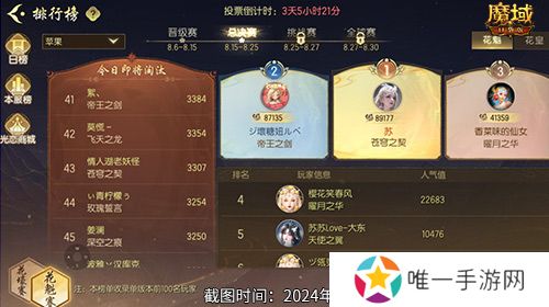 版本第一美女！魔域口袋版花魁赛总决赛即将开幕